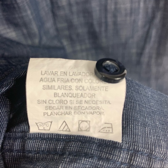 Beverly Hills Polo Club Men's Button Down Shirt XL Blue Short Sleeve - Picture 6 of 6